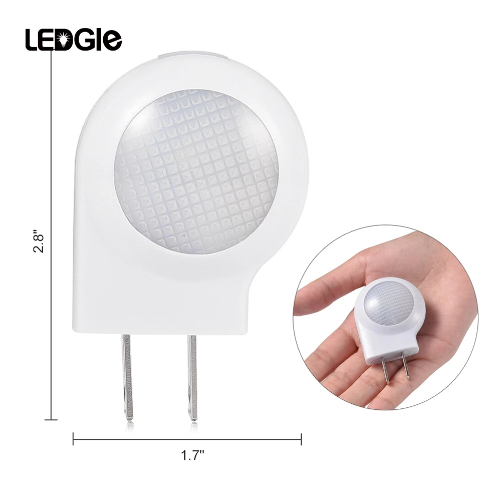 

Ledgle Mini LED Snail Night light Auto Night Lamp Built-in Light Sensor Control Light Wall Lamp For Baby Kids Bedroom EU/US Plug