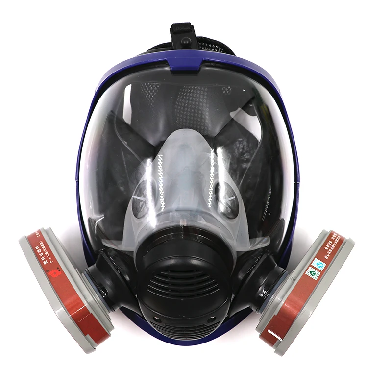 Gas Mask Protective Full Facepiece Respirator Filter Silicon Spray
