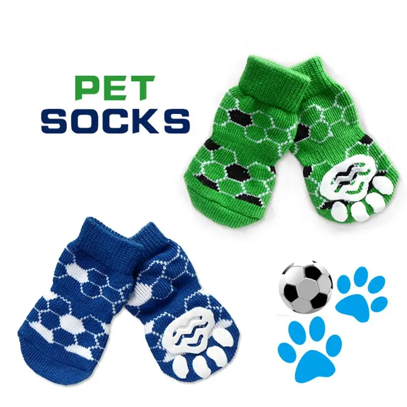 Buy Fashion 4 Pcs Bottom Socks For Dogs Pet Socks Cute