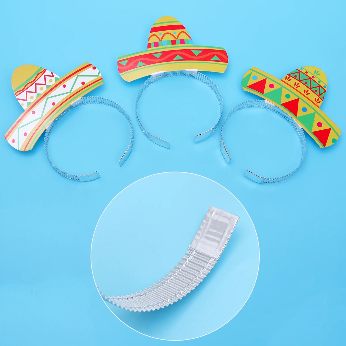 6 шт Cinco De Mayo Fiesta Party красочные Sombrero аксессуары головные повязки| |