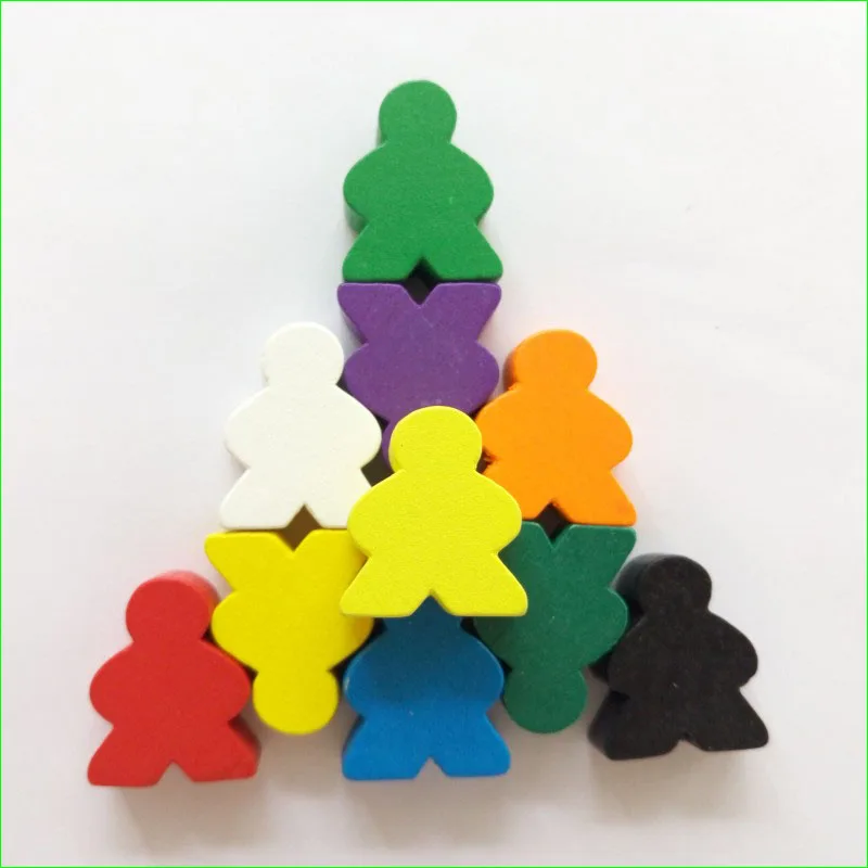 Exclusive Board Game Accessories Carcassonne Wooden Meeples Pieces 5