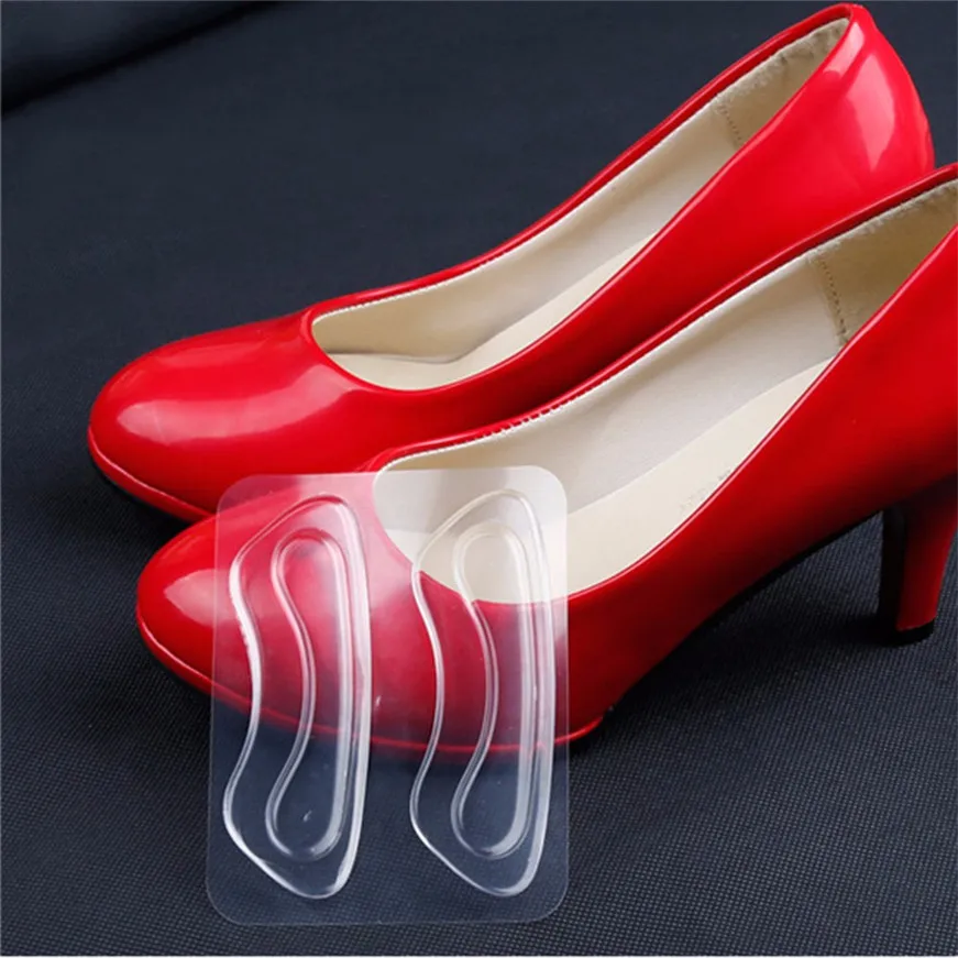 

2017 * 2Ppair Classical Silicone Cushion Gel Heel Foot Care Shoe Insert Pad Insole