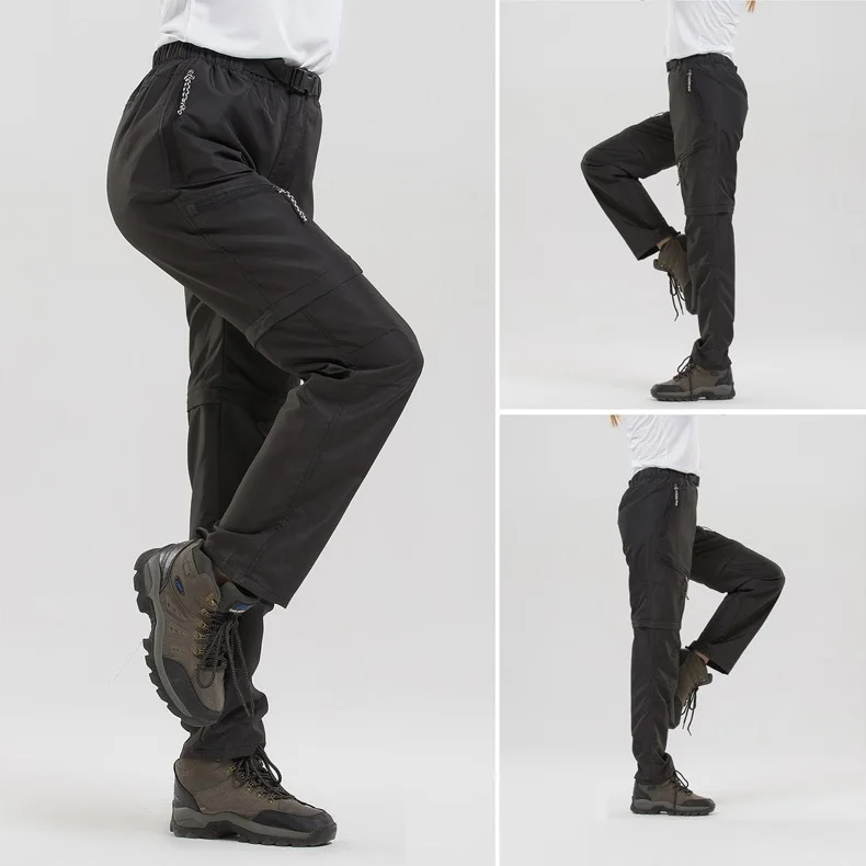 Спортивные быстросохнущие брюки для отдыха на открытом воздухе, мужские быстросохнущие брюки, женские походные брюки, отстегивающиеся шорты