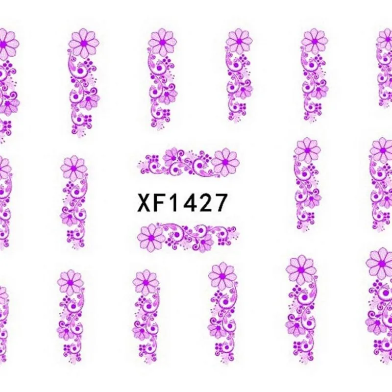 1 шт. переводная наклейка с водными слайдами для украшения ногтей XF1423, новинка года, женские маникюрные инструменты 5,2 см X 6,3 см