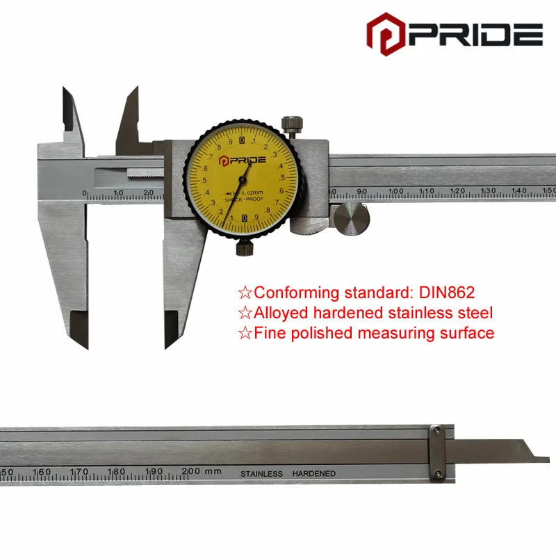 Измерительный Инструмент 0-200 мм набора суппорт Штангенциркуль