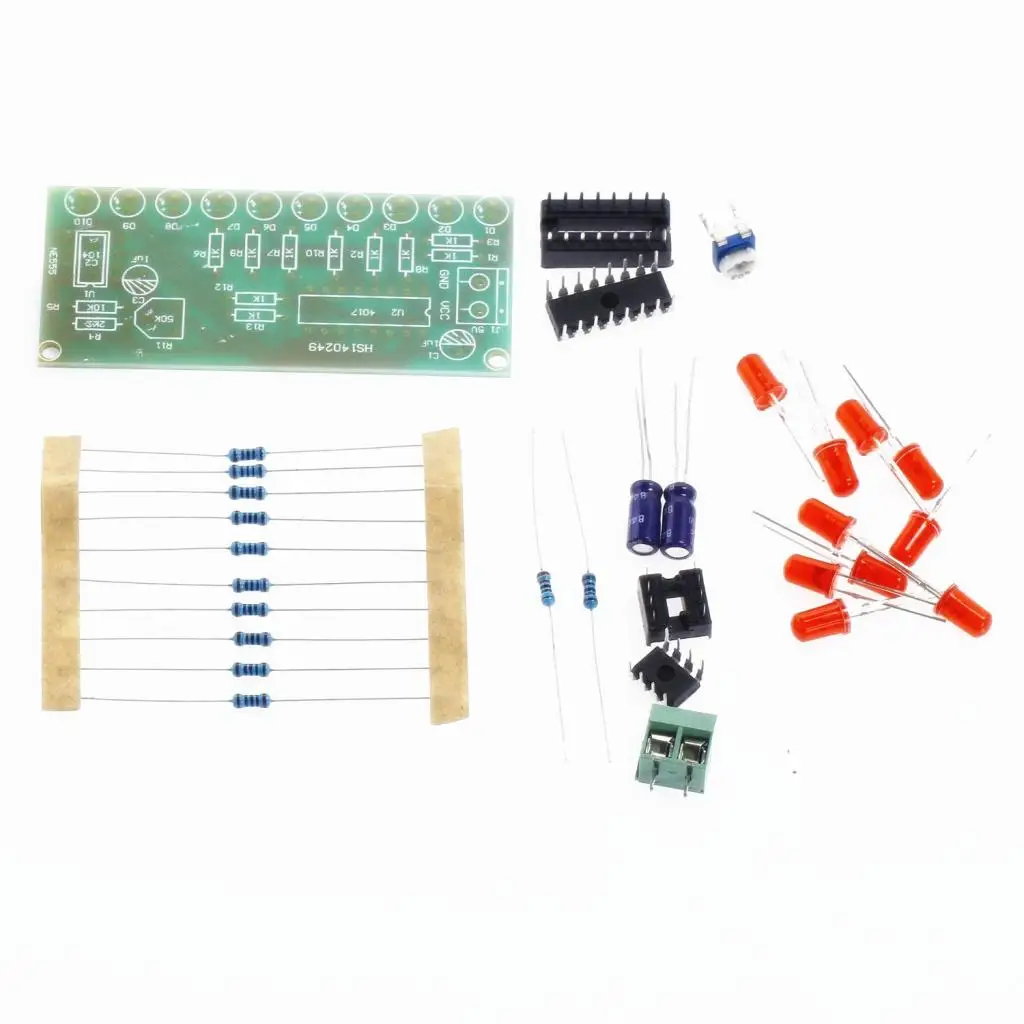 Electronic Suite NE555+CD4017 LED Light Water Lamp DIY Kit Electronic Suite