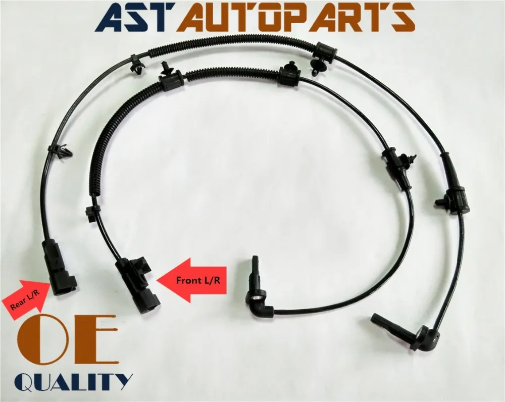 New OE Quality Front & Rear Set ABS Wheel Speed Sensor For Vauxhall