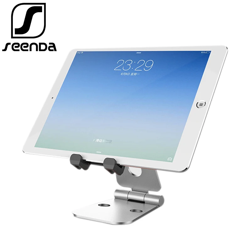  SeenDa Folding Tablet Stand Aluminum Multi-Angle Adjustment Desk Holder Mobile Phone Stand Double-F
