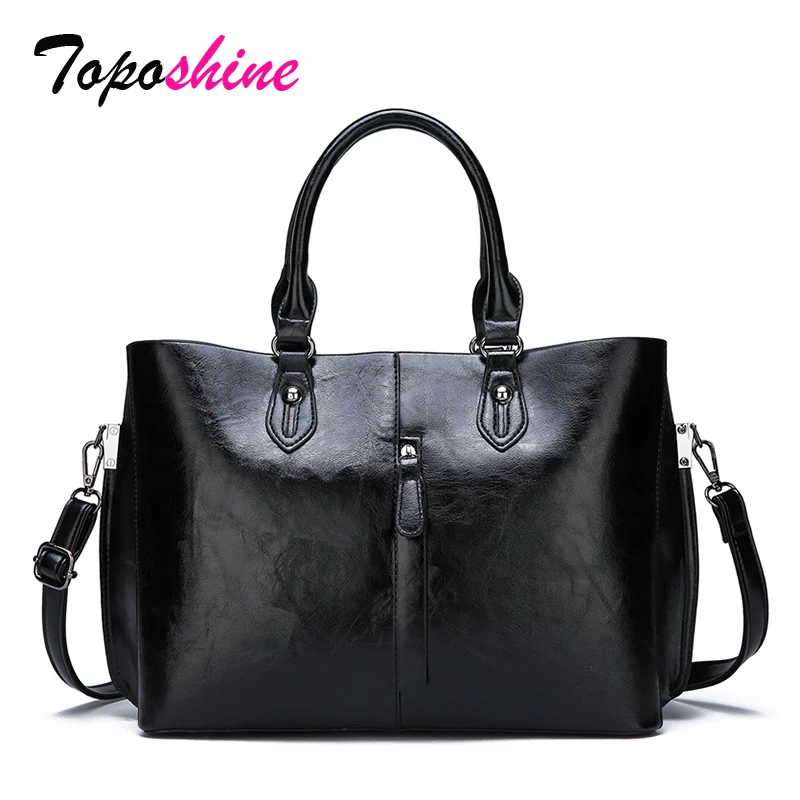 High-Grade Oil Wax Skin Two Sets of Composite Bag Ladies Handbags New Fashion High Quality Casual W - 32964684749