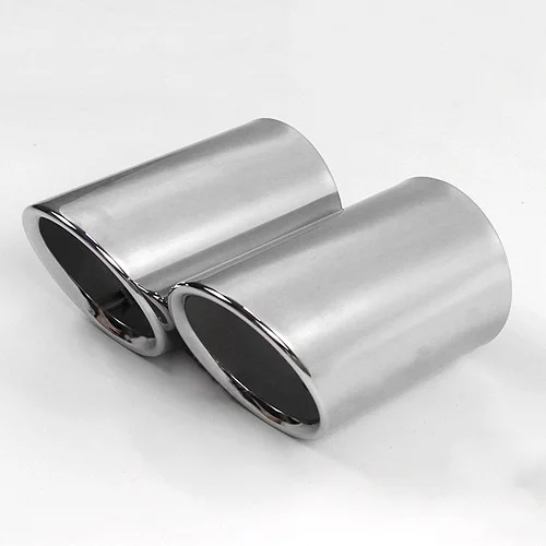 Накладка из нержавеющей стали для Toyota Camry XV70 SE XSE спортивный задний наконечник выхлопной трубы глушитель литье - Цвет: 2pcs Silver