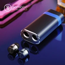 Samнагрузки Mini Bluetooth 5,0 наушники с 2000 мАч power Bank переносной заряжающий чехол микрофон Беспроводные стереонаушники для iOS Android