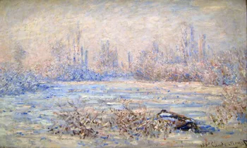 

High quality Oil painting Canvas Reproductions Frost near Vetheuil (1880) by Claude Monet hand painted