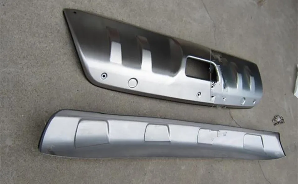 2 шт Нержавеющая сталь спереди + задний бампер крышка отделка для nissan X-TRAIL T32 2014-16 автомобиля-Обложки автомобиля стиль