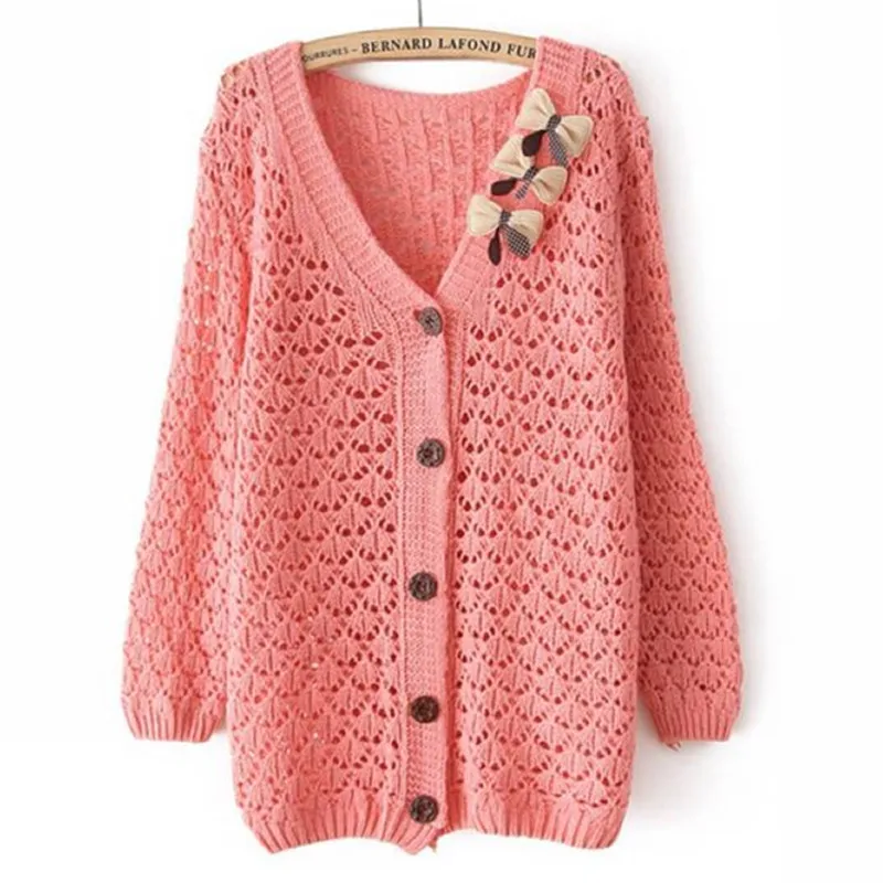 

2016 New Arrival Winter News Fashion Woman Sweaters Special Loose Big Yards Cardigans Knit Sweater Render Unlined Upper Garment