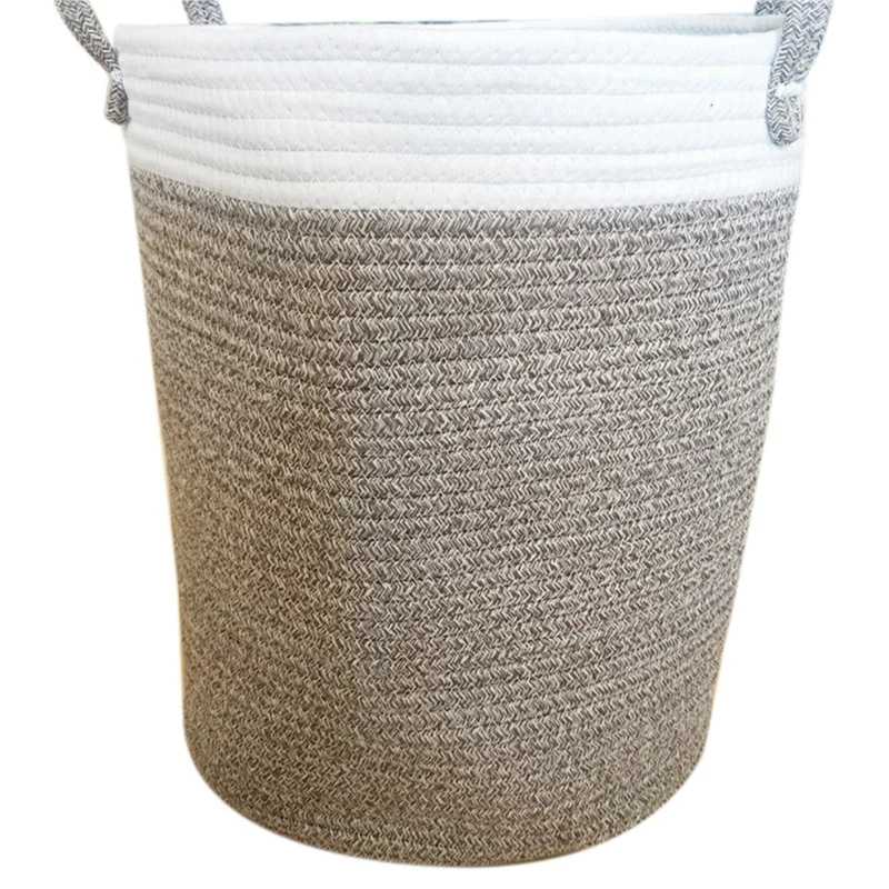

Nordic Cotton Rope Gift Basket Clothing Storage Basket Toy Sundries Storage Basket Bedroom Collapsible Storage Bag Large Laund