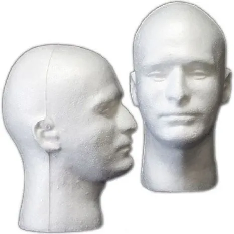 Black/White Styrofoam Foam Mannequin Manikin Head Stand Model Glasses Display