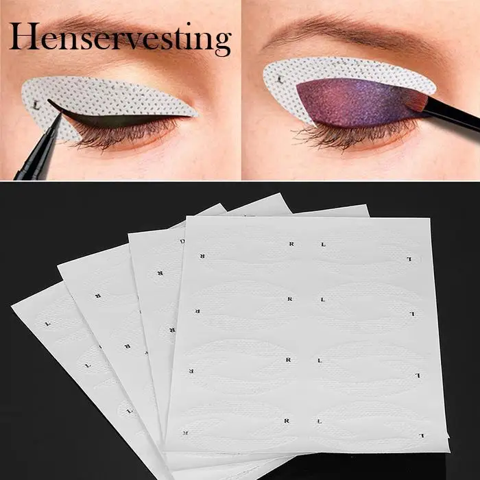 

Lazy Useful Women Eye Shadow Moulds Card New Makeup Moulds Draw Eyes Tools Set