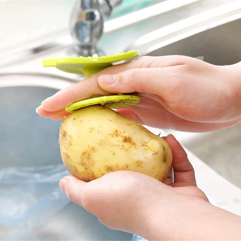 JX-LCLYL New Multi-function Vegetable Brush Potato Easy Cleaning Tools Kitchen Gadgets PP