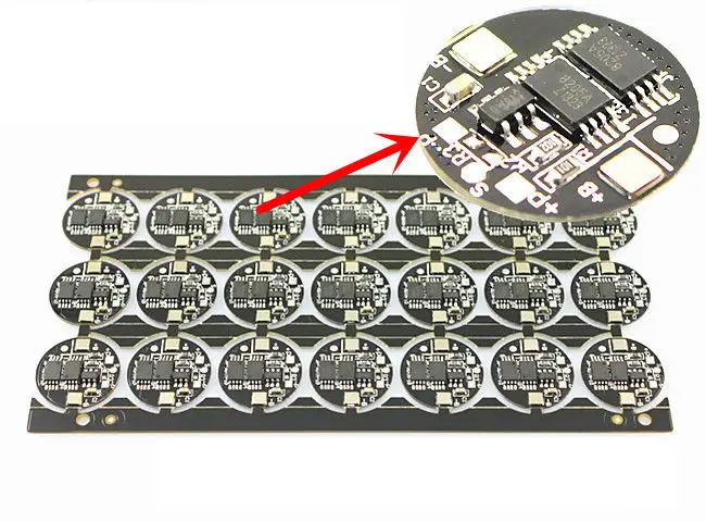 1S 5A PCB BMS Защитная плата батареи для 1 упаковки 3,7 в 18650 литий-ионных батарей+ черная пластиковая основа