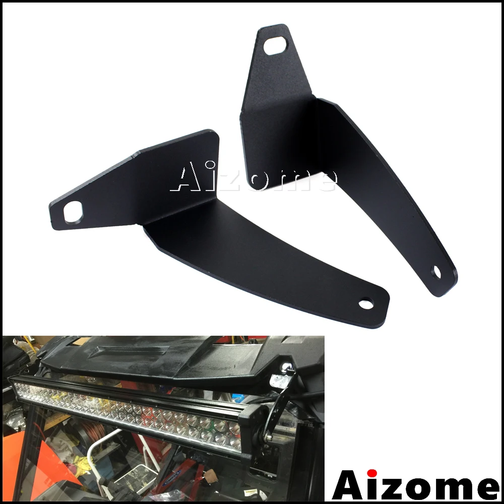 Buy UTV Working Light Holder Forward Mount LED Light Bar Bracket For Polaris