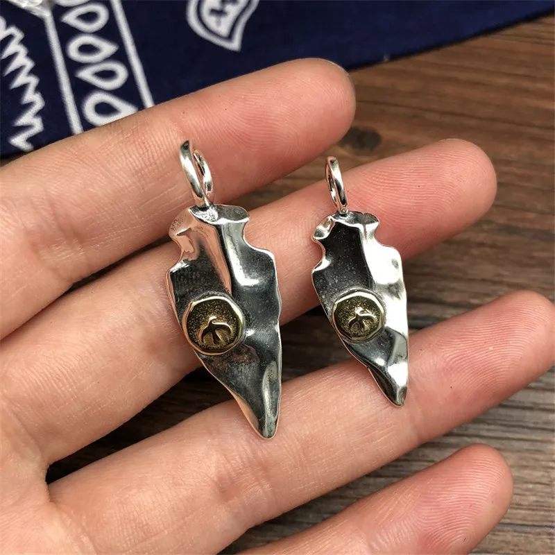 

Vintage Indian Style Handmade Silver 925 Shield Tag Pendant Charm For Necklace Men Women Oxide Sterling Silver 925 Jewelry Charm