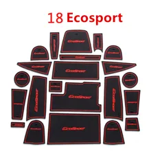 Коврик для автомобильных ворот для Ford Ecosport 2013- Противоскользящий коврик для двери резиновый коврик для чашки украшение авто аксессуары для интерьера