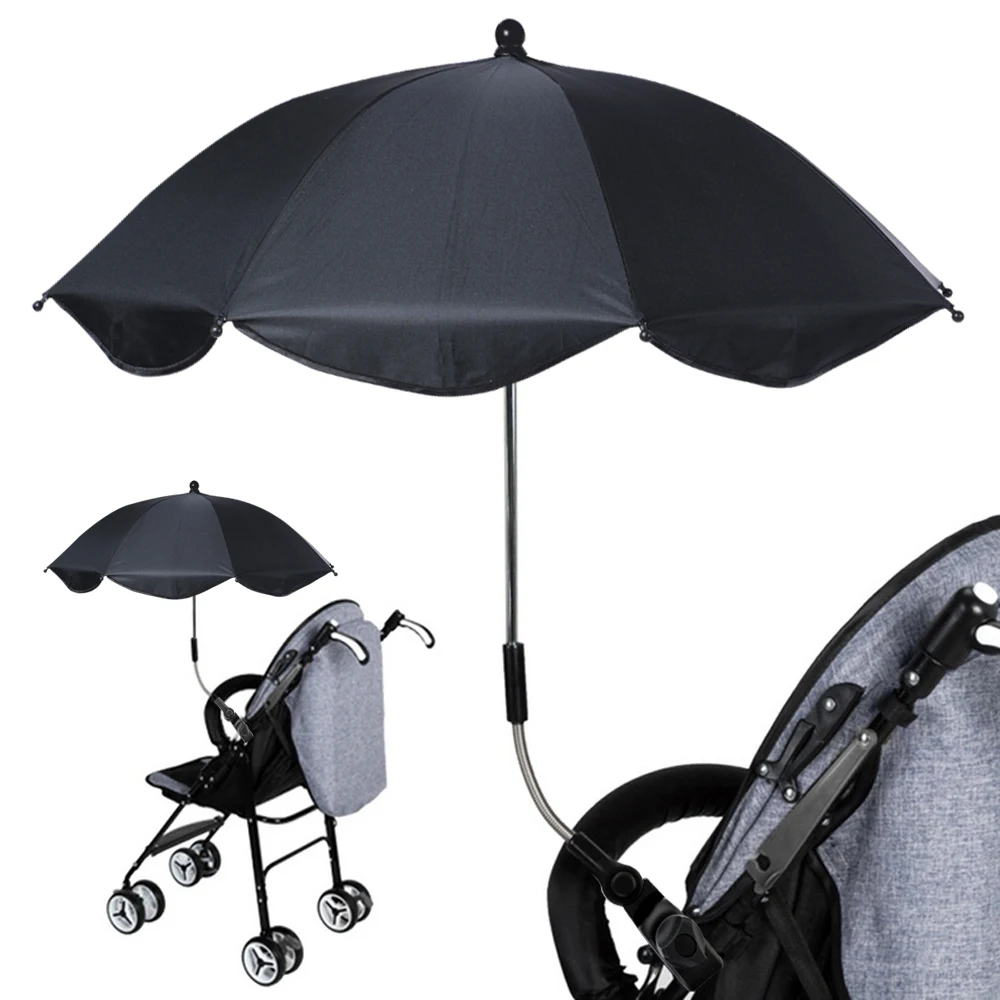1 шт. съемный зонт для детской коляски, Регулируемый Чехол для детской коляски с УФ-лучами, Солнцезащитный зонт, защита от дождя, инструмент для улицы - Цвет: C