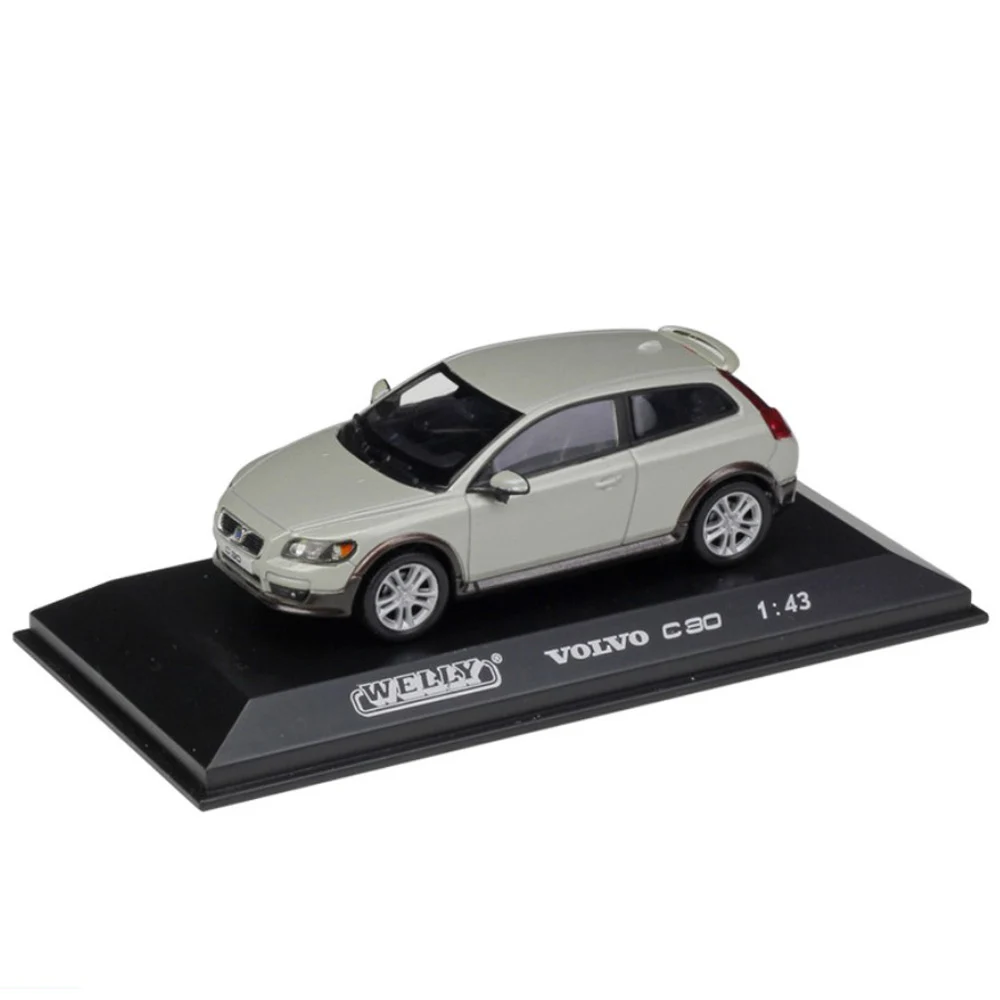 WELLY Metal Model Car 1:43 Scale Model Volvo/VW/Audi/Benz/Mini Diecast Automobile Toys For Collection Children Friend Gift - Цвет: Volvo C30