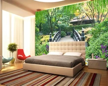 Beibehang Wall Papers Home Decorpersonality Hd Woods Park Greenery 3d  Wallpaper Landscape Background Photos Papel De Parede 3d - Wallpapers -  AliExpress