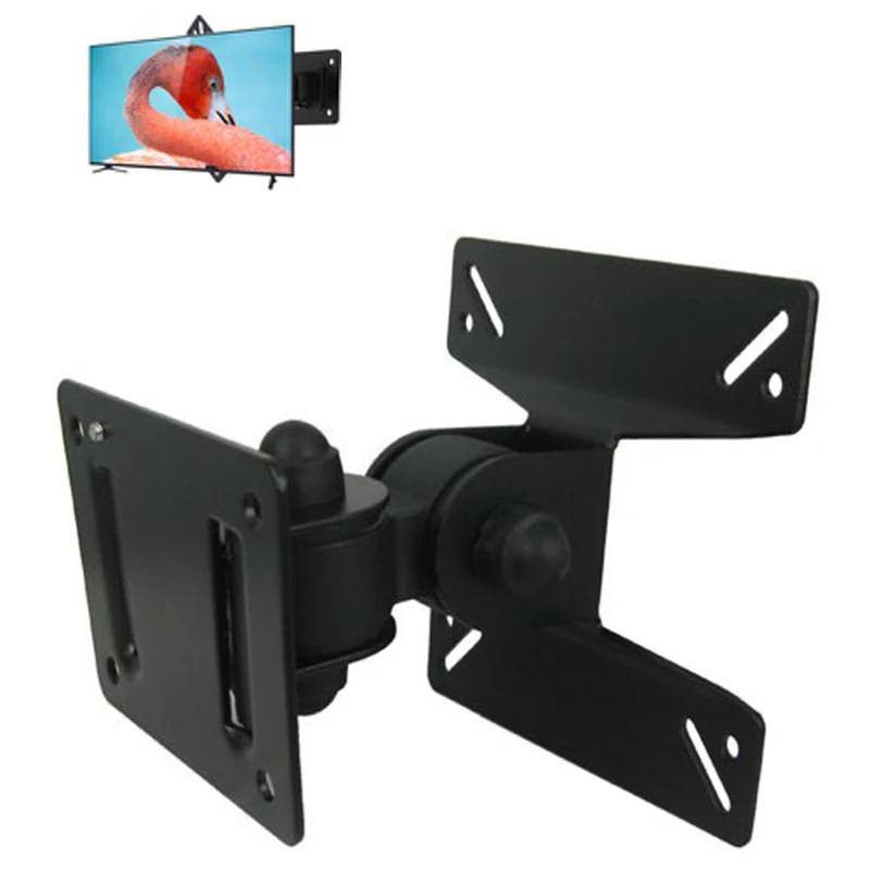 قابل للتعديل LCD Tv عرض موقف إطار التلفزيون قوس تصاعد التلفزيون على الجدار ل 14 ~ 24 بوصة LCD التلفزيون العلوي والسفلي 180 درجة