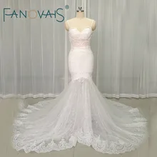 Sexy Lace Mermaid Wedding Dresses Lace Beah Wedding Gowns Backless Vestido de Novia Robe maree 2017 Lace Bridal Dresses