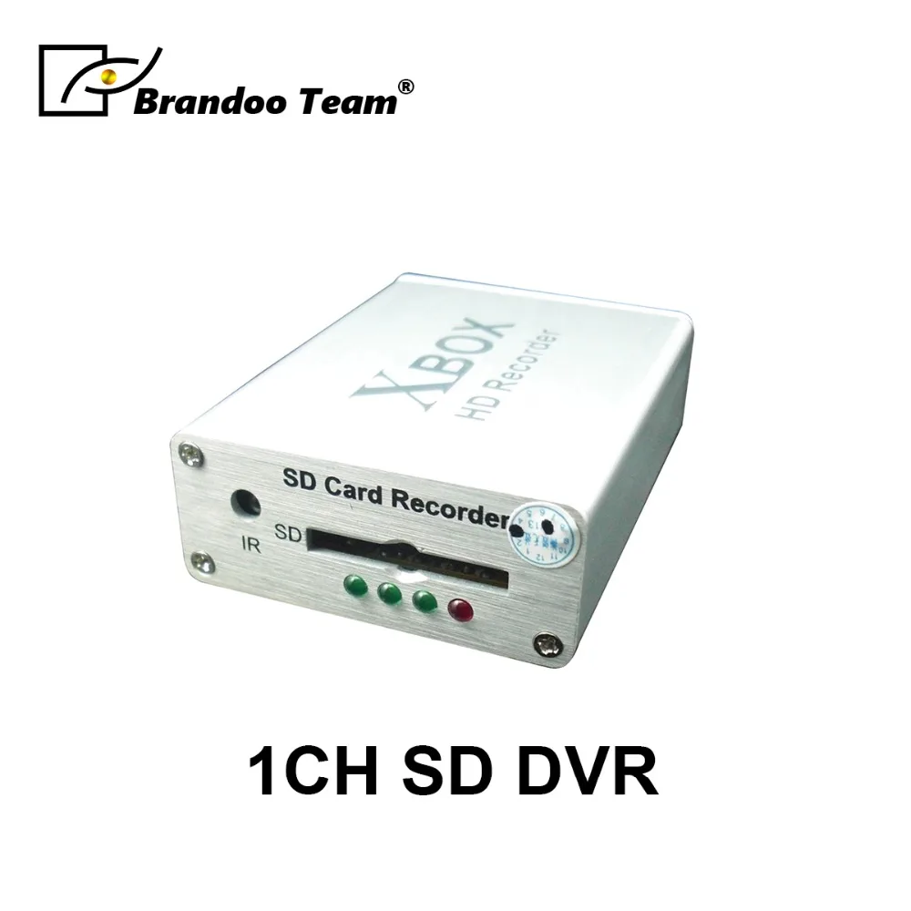 BRANDOO Новый Mirco 1 канал CCTV MPEG-4 DVR 64 ГБ SD DVR для CVBS аналоговый камера Безопасность домашнего офиса системы Бесплатная доставка