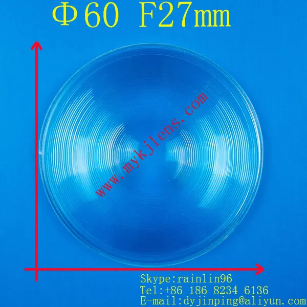 

Diameter 60 mm Fresnel Lens ,Focal length 27mm,High light condenser,Fresnel Lens used Solar concentrator,short focal length lens