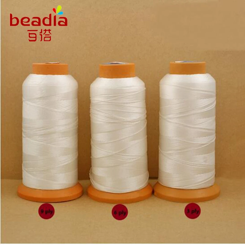 Hot Jual! Super Value Putih Benang Nilon 3/6/9 Ply 0.25/0.50/0.75 Mm untuk Menjahit pakaian Memperbaiki Pakaian 700 M/480 M/300 M