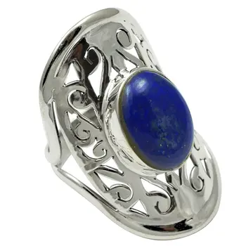 

Lovegem Genuine Lapis Lazuli RING 925 Sterling Silver,Size: 8.5, AR2755AA