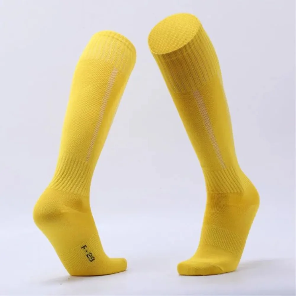 Высококачественные мужские и женские футбольные носки унисекс спортивные носки футбольные прочные спортивные длинные велосипедные утолщенные футбольные носки HD-03
