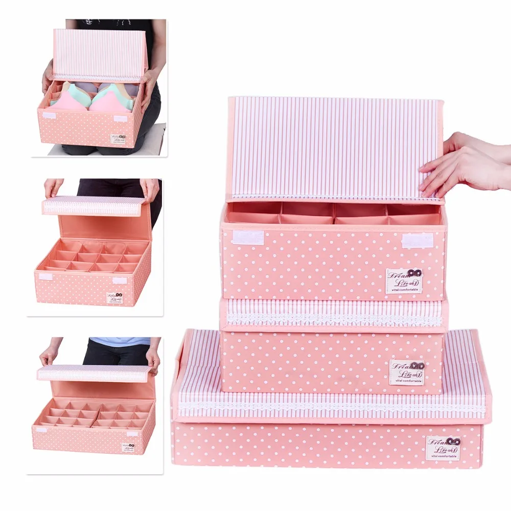 Sivin underwear storage box organizer drawer divider box separator