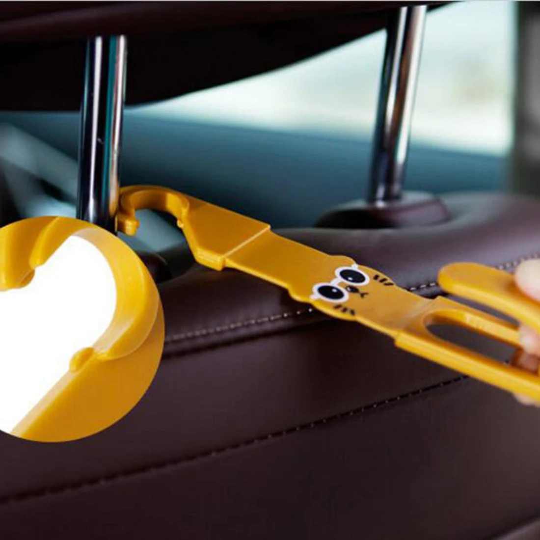 Dewtreetali 2 шт. подголовник автомобиля вешалка, держатель, крюк мешок кошелек ткань Хранение продуктов с автозажимом случайный цвет