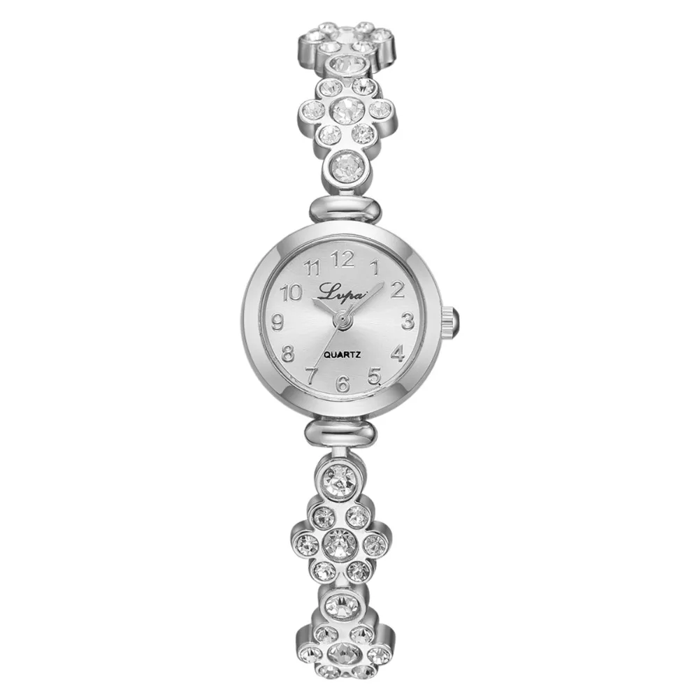 Lvpai браслет часы для женщин Дамская мода кварцевые-часы женские имитация алмаза наручные часы для женщин женские часы