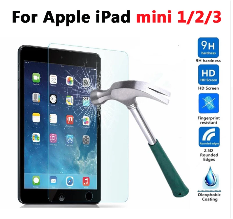 Защита экрана стекло+ чехол для iPad 9,7 Air 1/2/3 PU кожаный смарт-чехол для i Pad mini 1 2 3 4 5/pro 10,5 - Цвет: mini 1 2 3