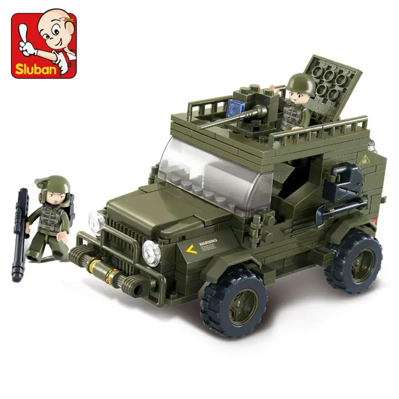 Model building kits city military Army jeep 3D blocks Educational model building toys hobbies for children Model building kits city military Army jeep 3D blocks Educational model building toys hobbies for children