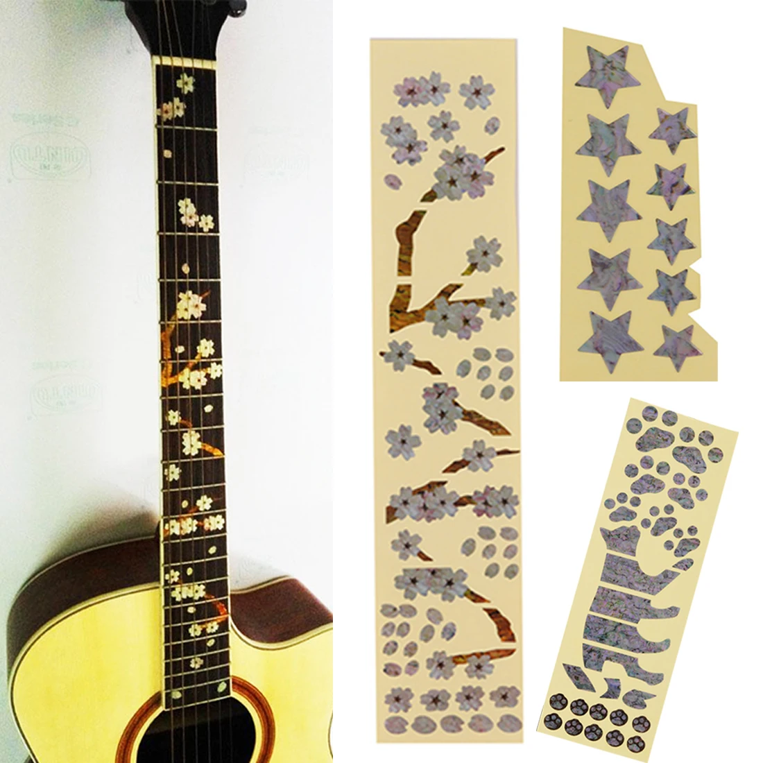

New 1pc Electric Acoustic Guitar Inlay Sticker Fretboard Markers Decal Guitarra Stickers Instrument Accessories