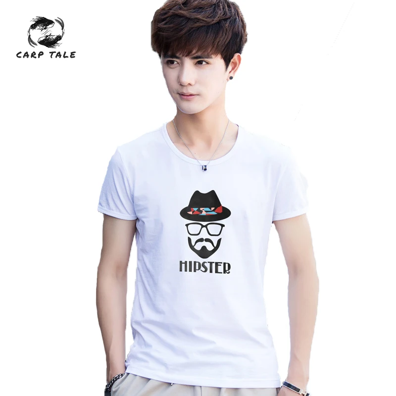 

summer short t shirt men brand clothing high quality pure cotton male t-shirt print tshirt men tee shirts