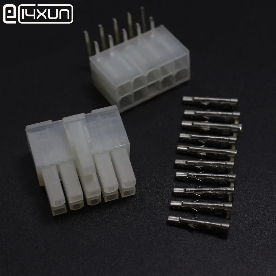 EClyxun 2 комплекта 5557 5569 10P комплект электрических разъемов 4 мм 2x5P ИЗОГНУТЫЙ ШТИФТ