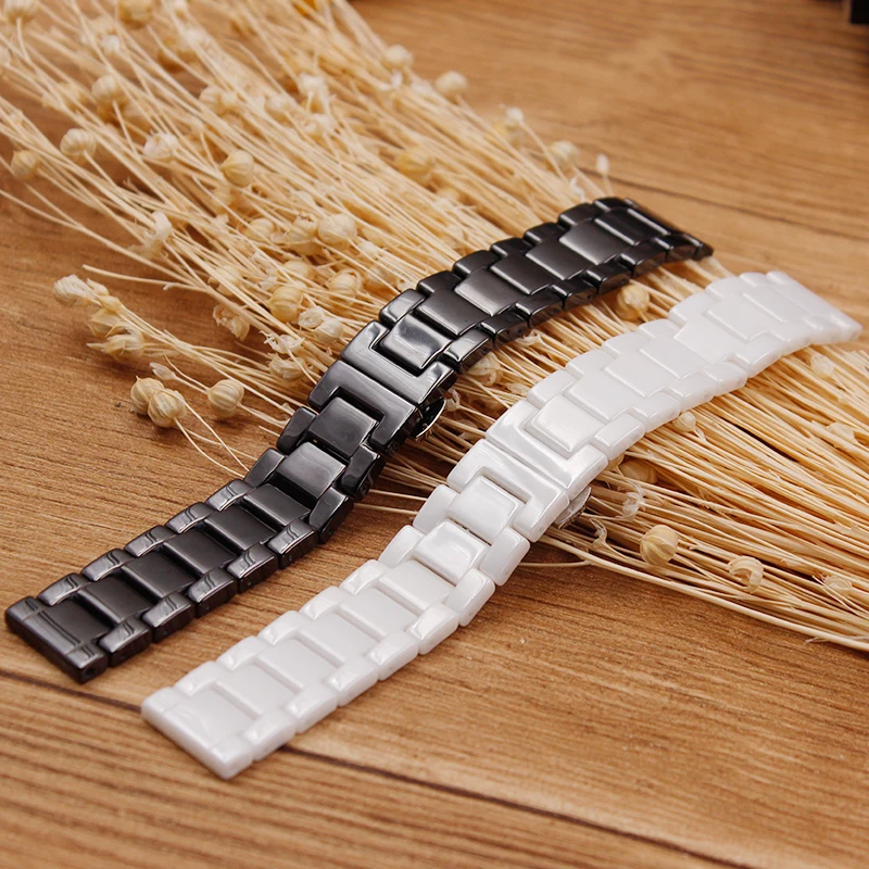 

Watch accessories quick release ceramic strap butterfly buckle strap for Huawei watches 1/2 pro / GT strap unisex style