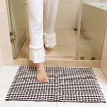 Высокий Хаундстут хлопчатобумажный ковер для прикроватной гостиной tapetes para Каса сала коврик для гостиной