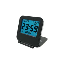 Lovely Portable Travel Electronic Mini LED Alarm Clocks Night Cartoon Temperature Display Luminous Clock