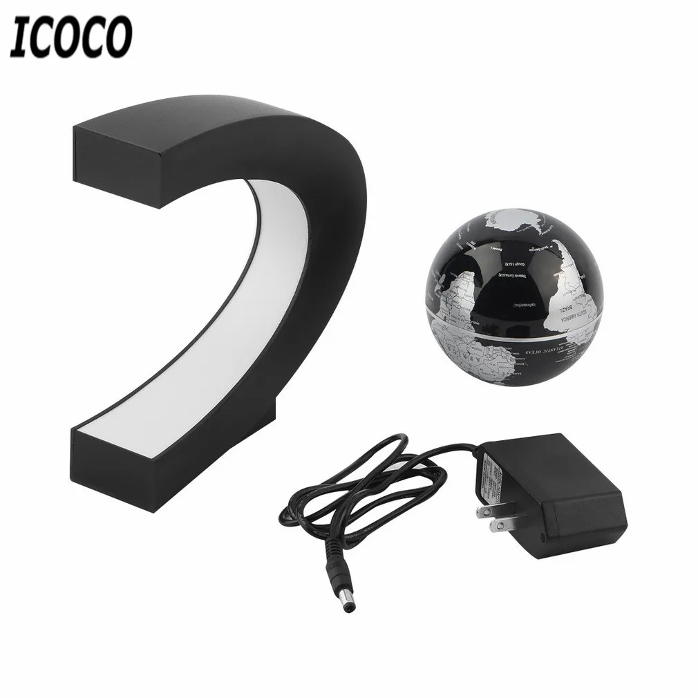 Mapa do Mundo Decoração para Casa Forma Flutuante Globo Levitação Magnética Luz Antigravidade Magnetiva Bola Natal Aniversário c Led 24 C forma led mapa do mundo flutuante