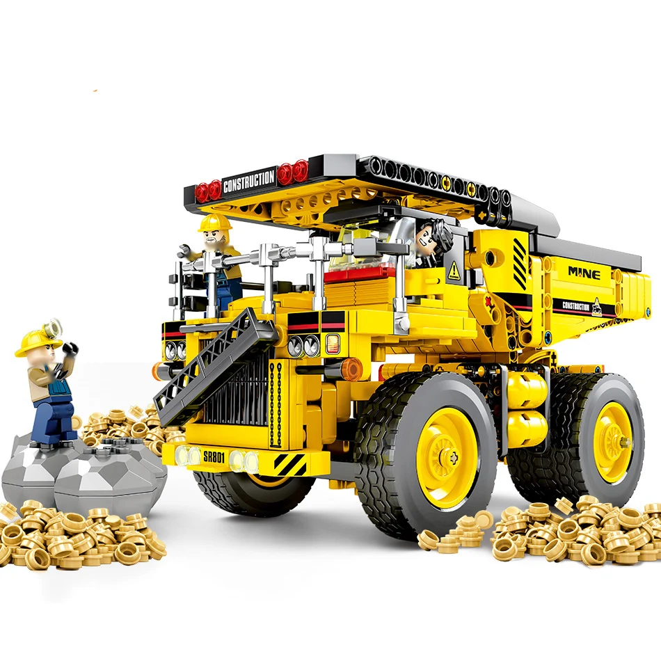 

807Pcs Mine Truck Engineering Vehicle Building Blocks Compatible LegoINGly Sets Technic Bricks City Construction Toys Children