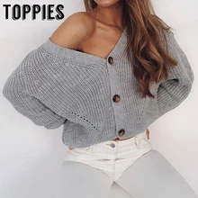 Свитер женский v-образный вырез вязаный кардиган свободный однобортный пальто плюс размер женский свитер